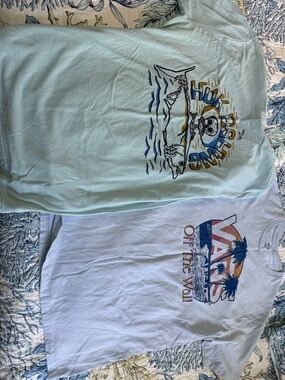 Vans Kids Light Blue Graphic Tee with Skull Surf Design